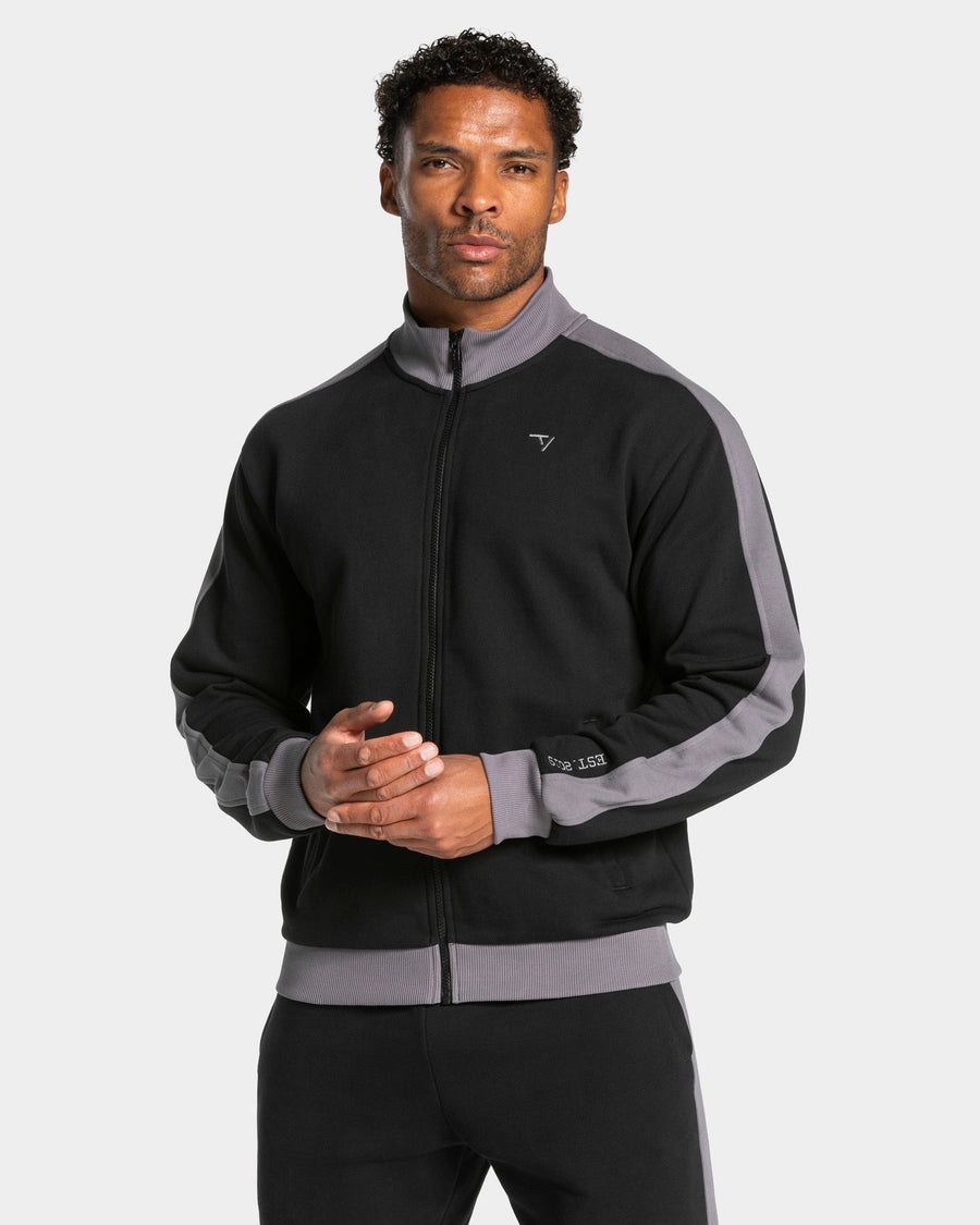 Football Zip Jacke "Schwarz"