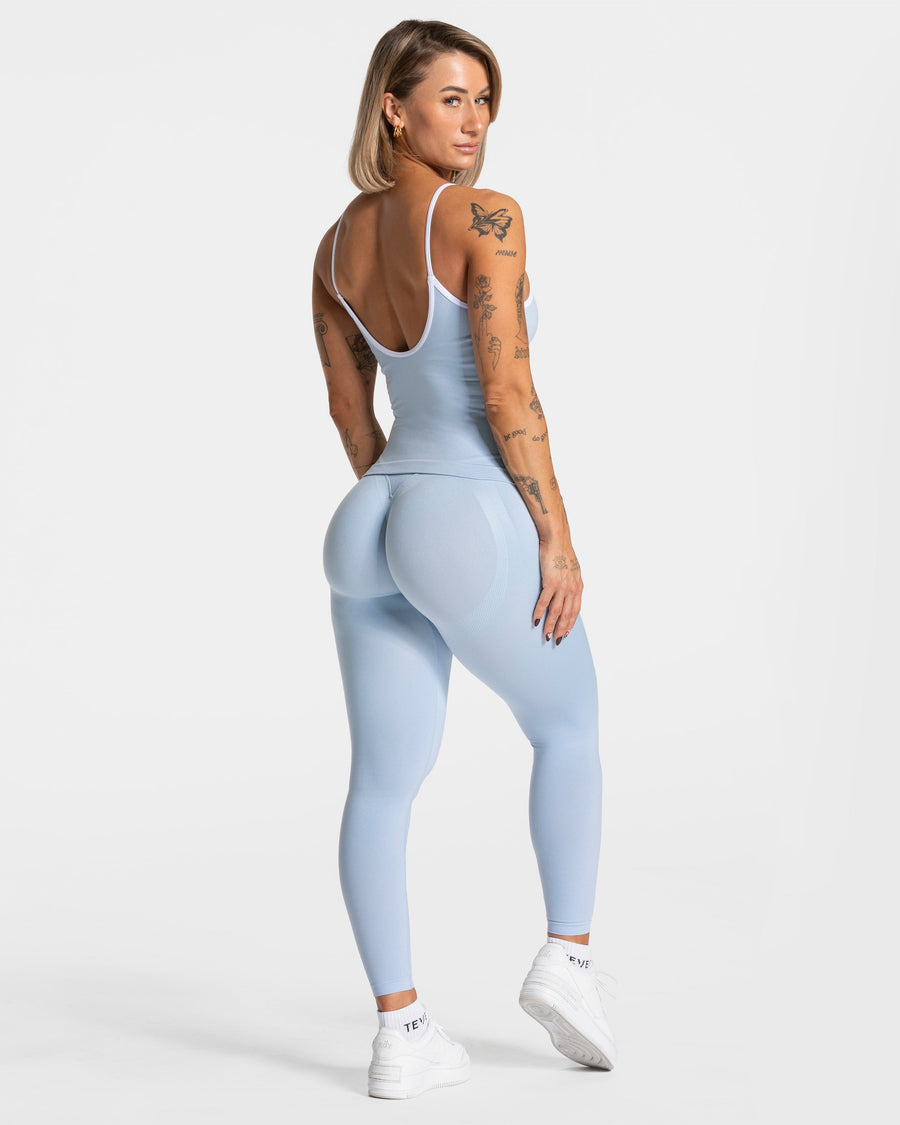 Contrastline Cami Top "Babyblau"