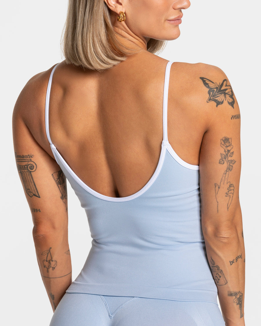 Contrastline Cami Top "Babyblau"