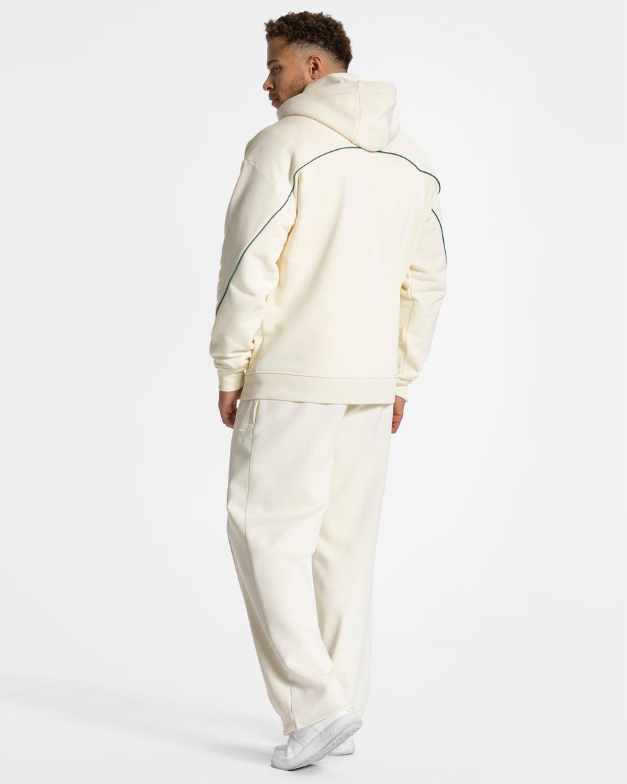 Contrastline Zip Jacke "Off White"