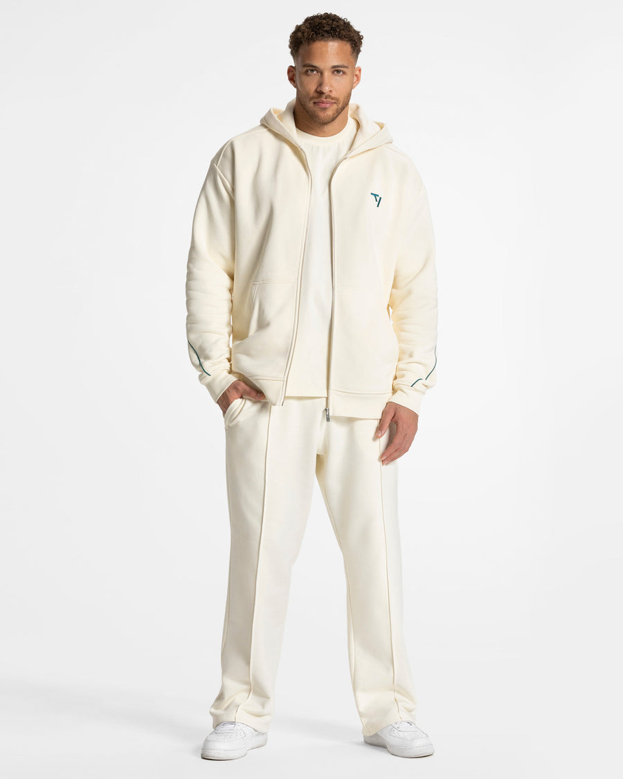 Contrastline Straight Leg Jogger "Off White"