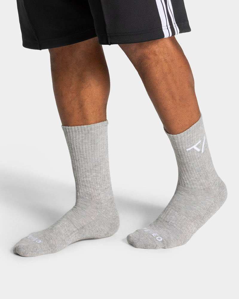 Knit Socken (2er-Pack) "Grau Meliert"