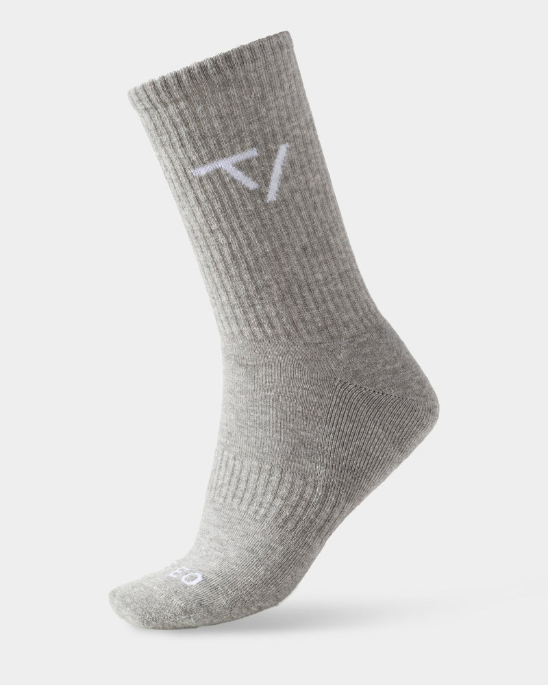 Knit Socken (2er-Pack) "Grau Meliert"