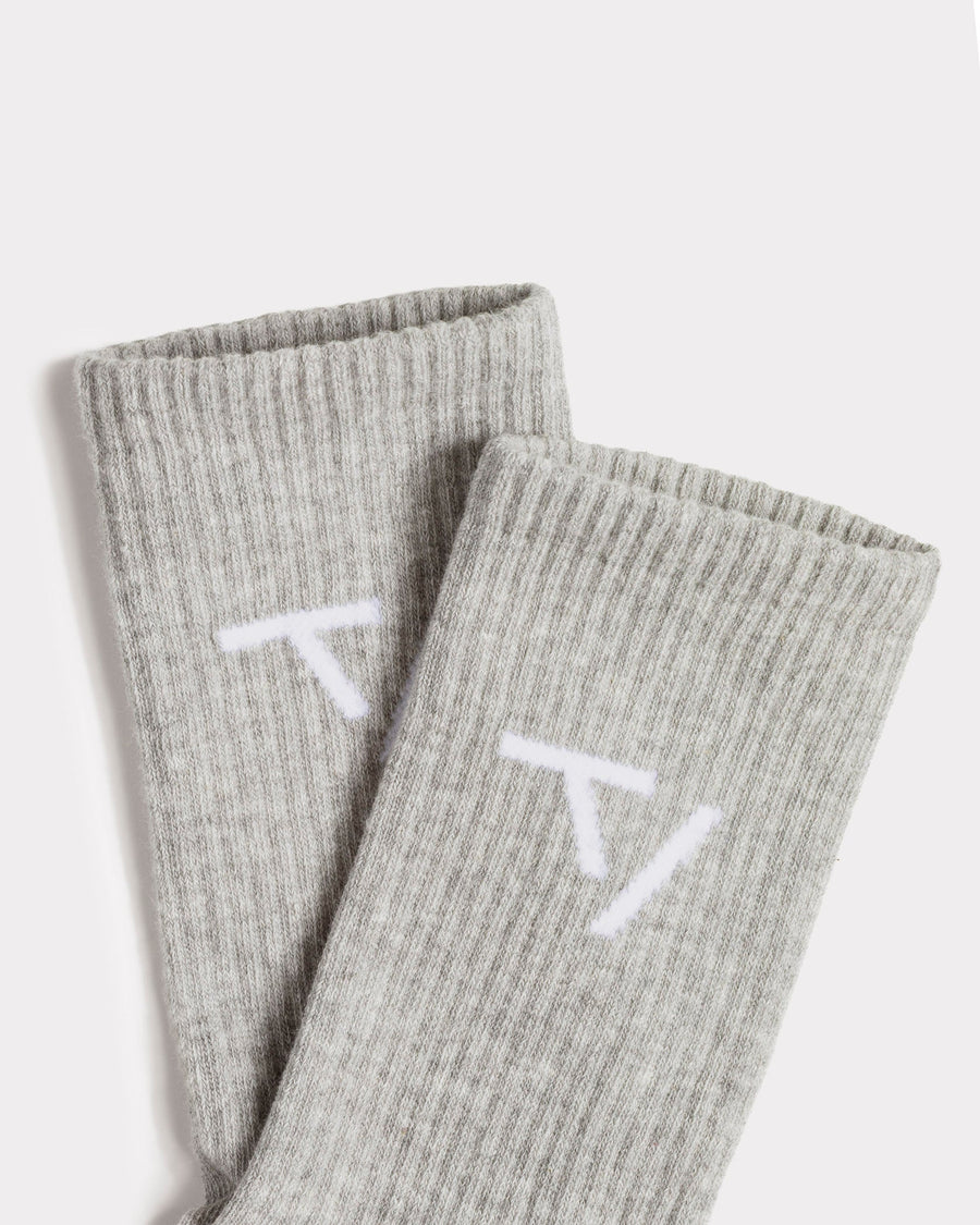 Knit Socken (2er-Pack) "Grau Meliert"