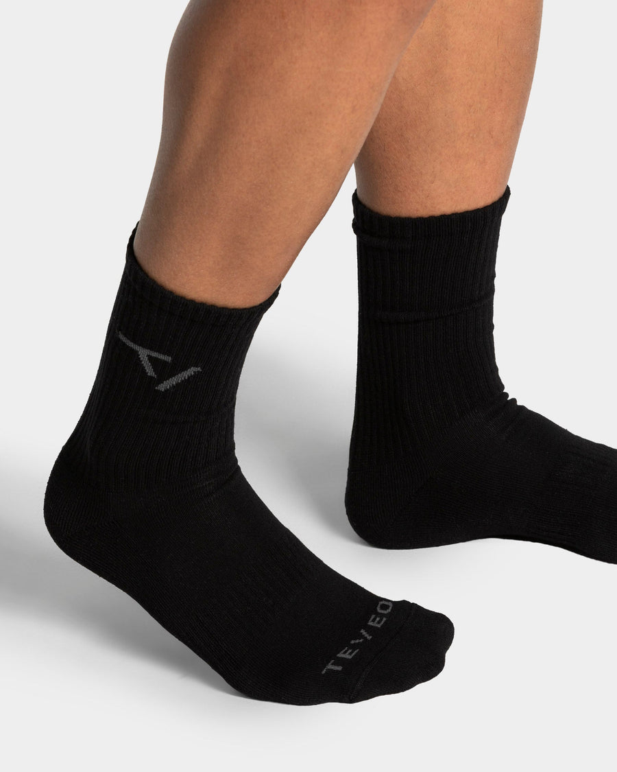 Knit Socken (2er-Pack) "Schwarz"