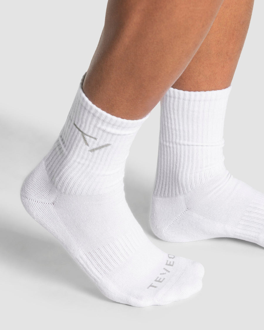 Knit Socken (2er-Pack) "Weiß"