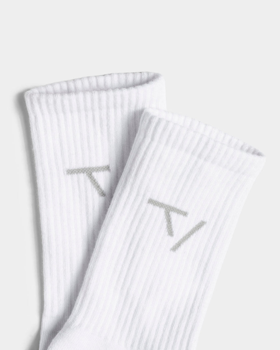 Knit Socken (2er-Pack) "Weiß"