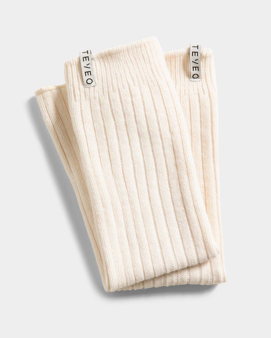 Knit Stulpen "Cream"