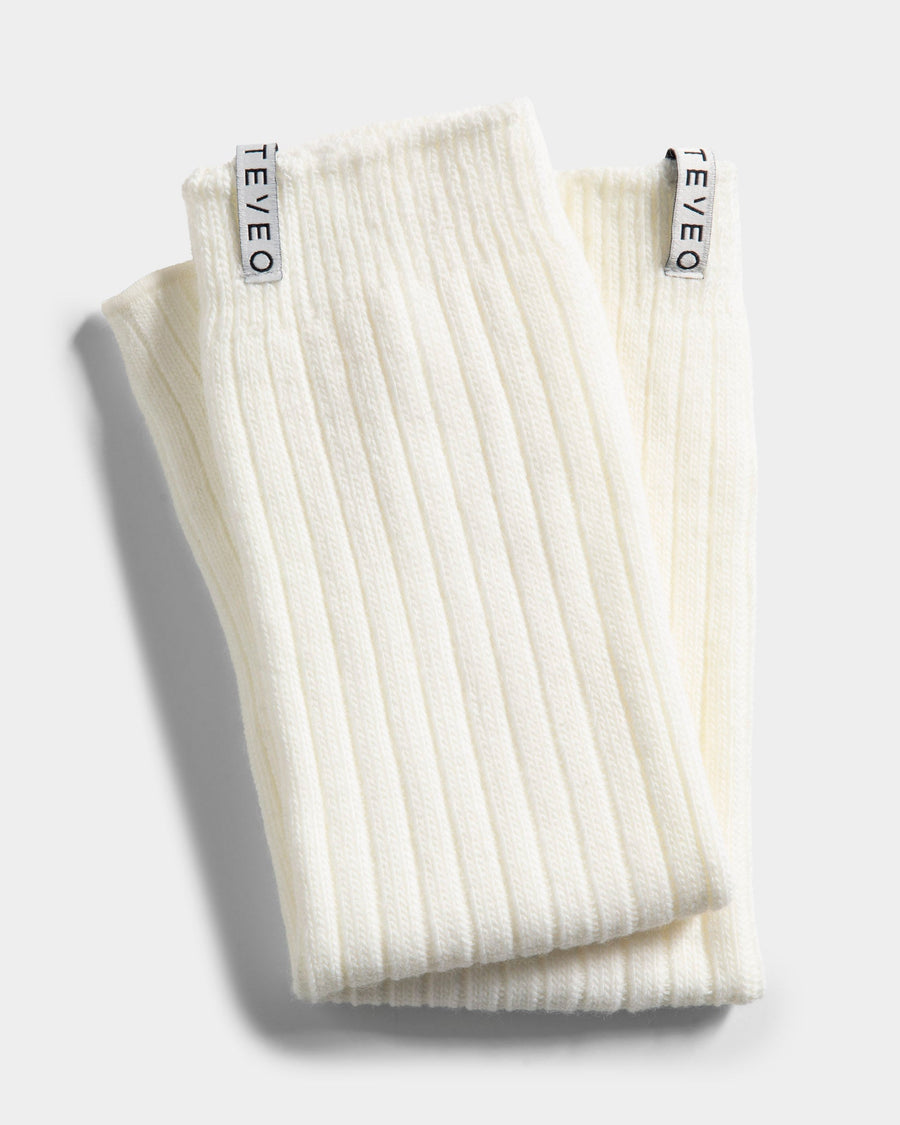 Knit Stulpen "Off White"