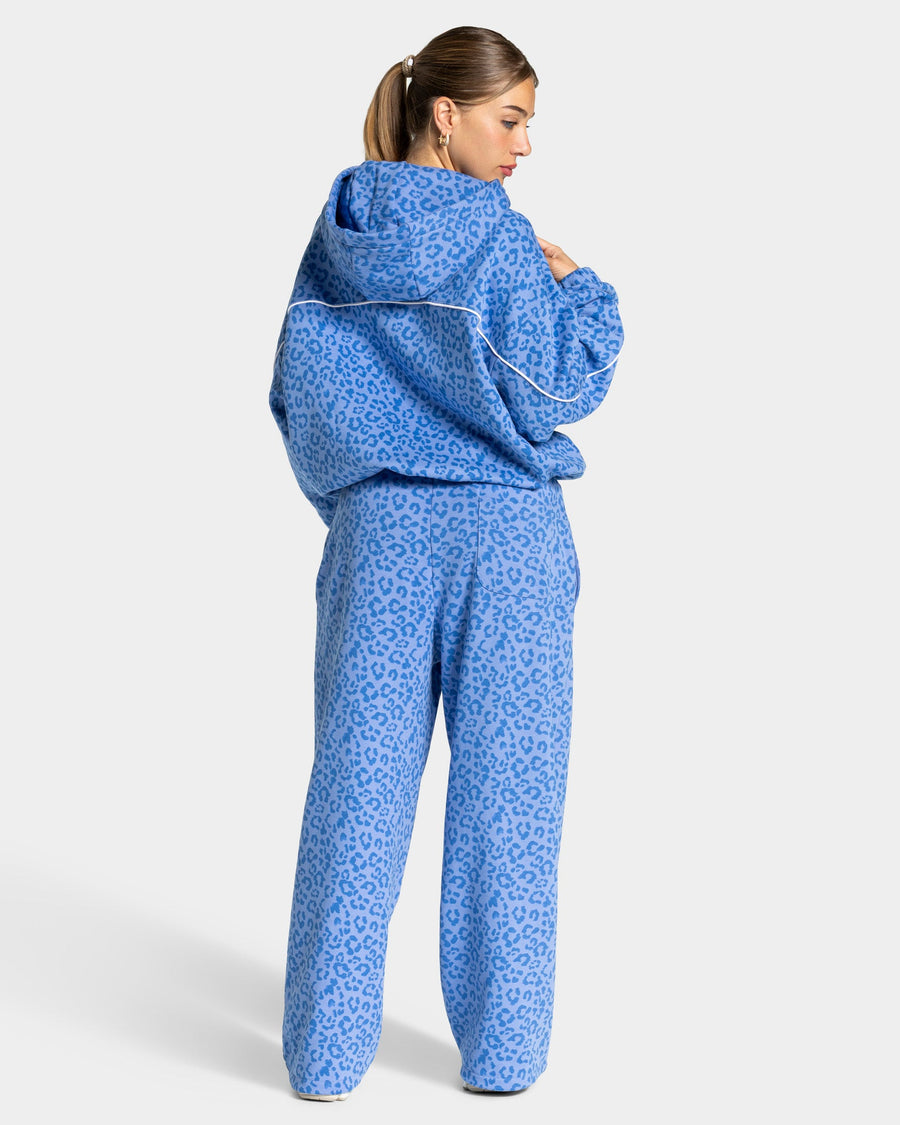 Contrastline Wide Leg Jogger "Leo Azure"