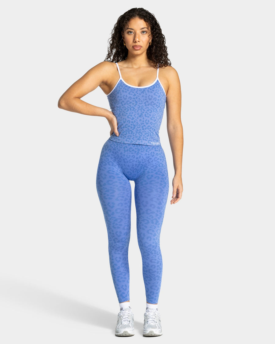 Contrastline Leggings "Leo Azure"