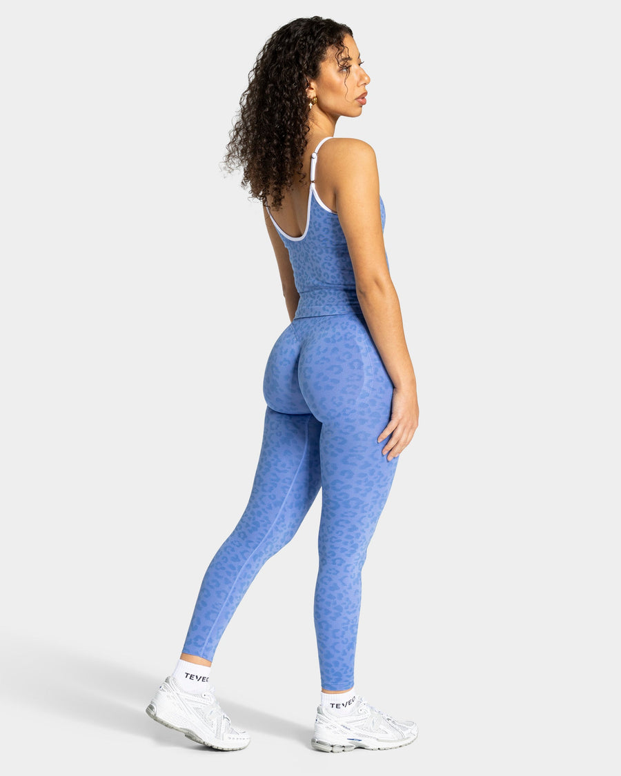Contrastline Leggings "Leo Azure"