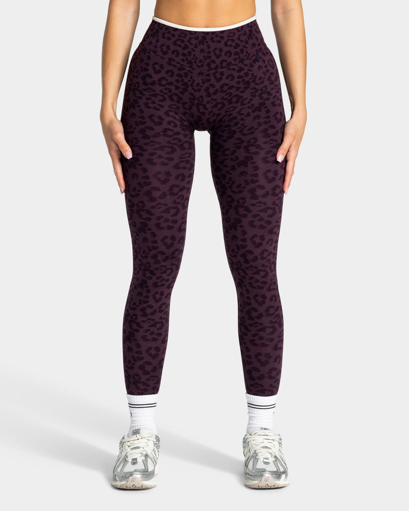 Contrastline Leggings "Leo Blackberry"