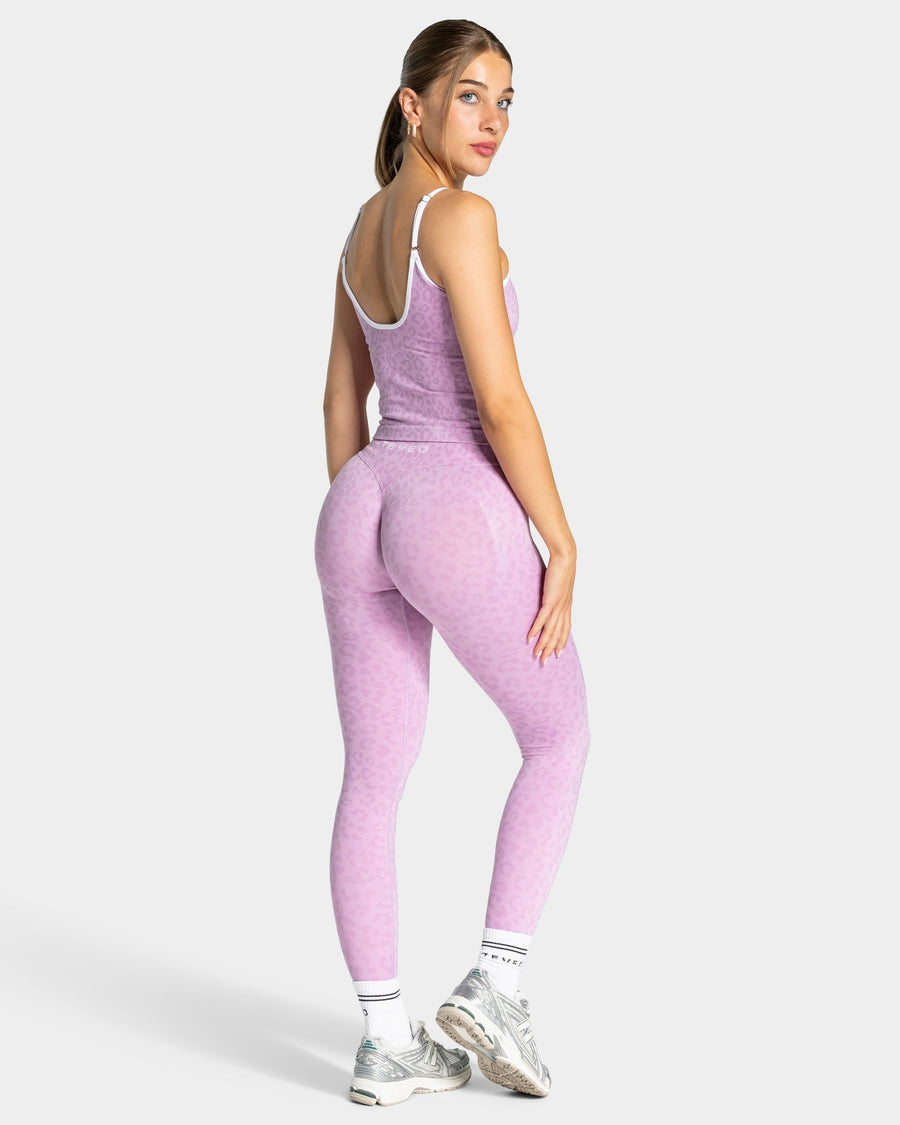 Contrastline Leggings "Leo Orchid"
