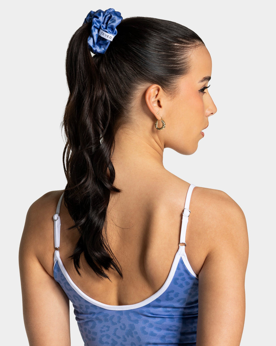 Contrastline Scrunchies (2er-Pack) "Leo - Azure"