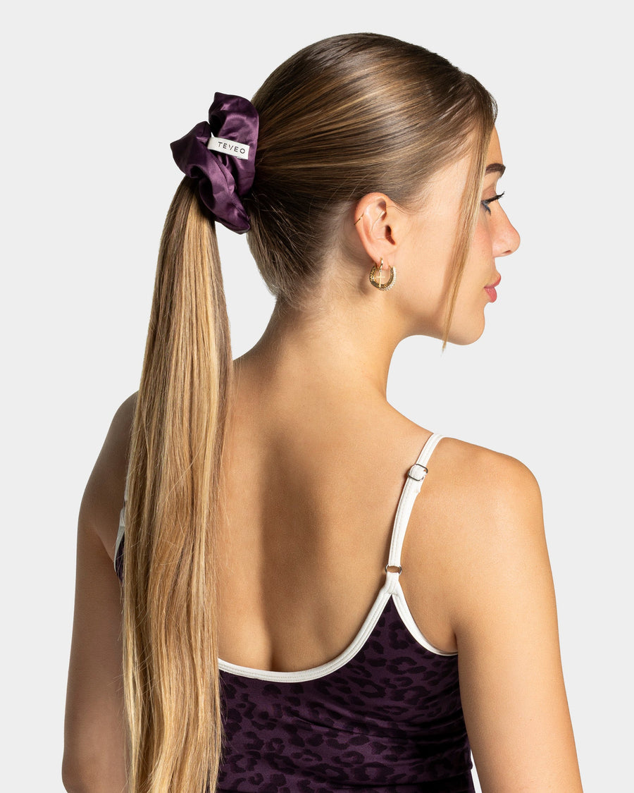 Contrastline Scrunchies (2er-Pack) "Leo - Blackberry"