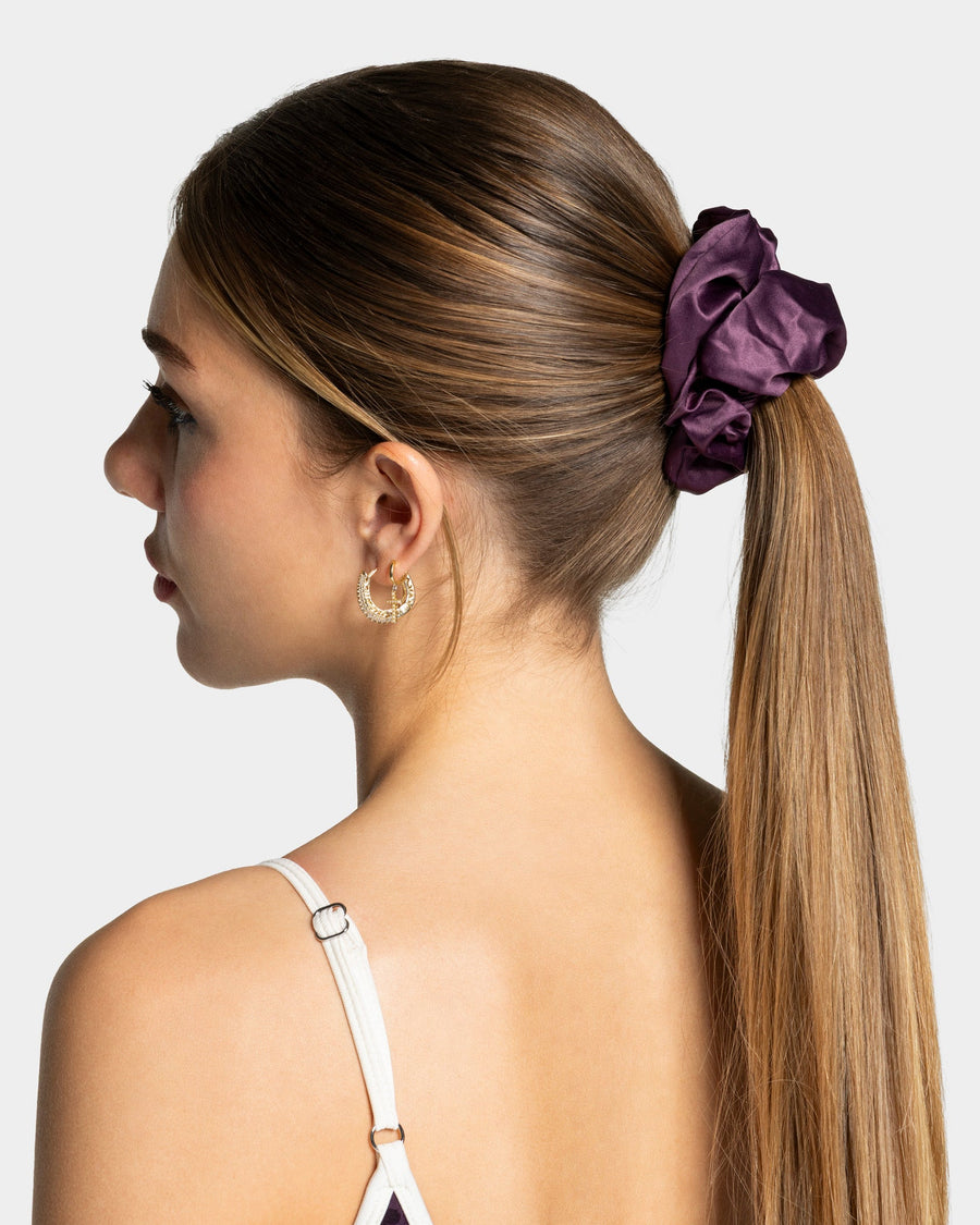 Contrastline Scrunchies (2er-Pack) "Leo - Blackberry"