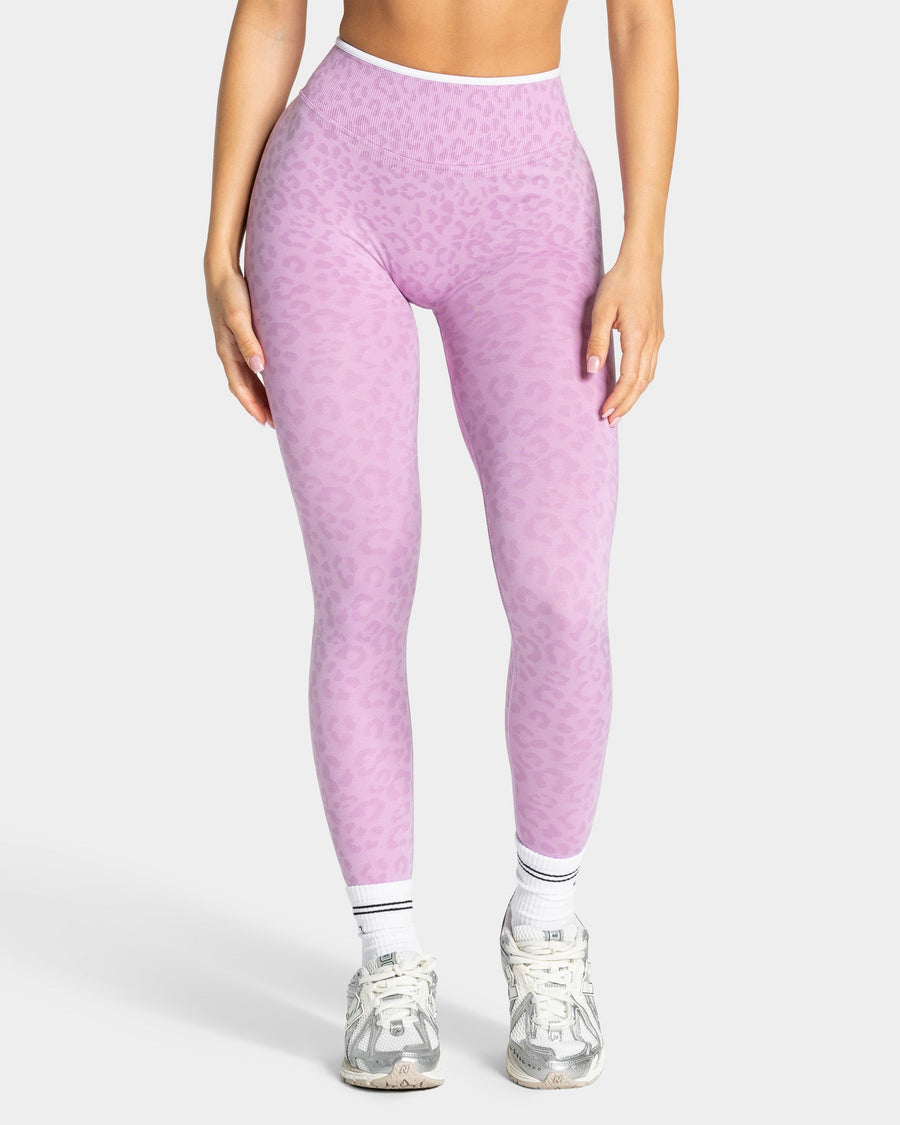 Contrastline Sculpt Scrunch Leggings "Leo Orchid"