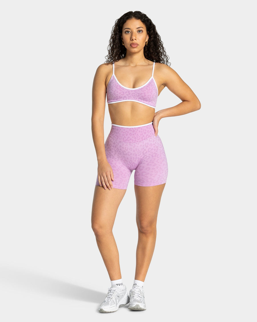Contrastline Sculpt Scrunch Shorts "Leo Orchid"