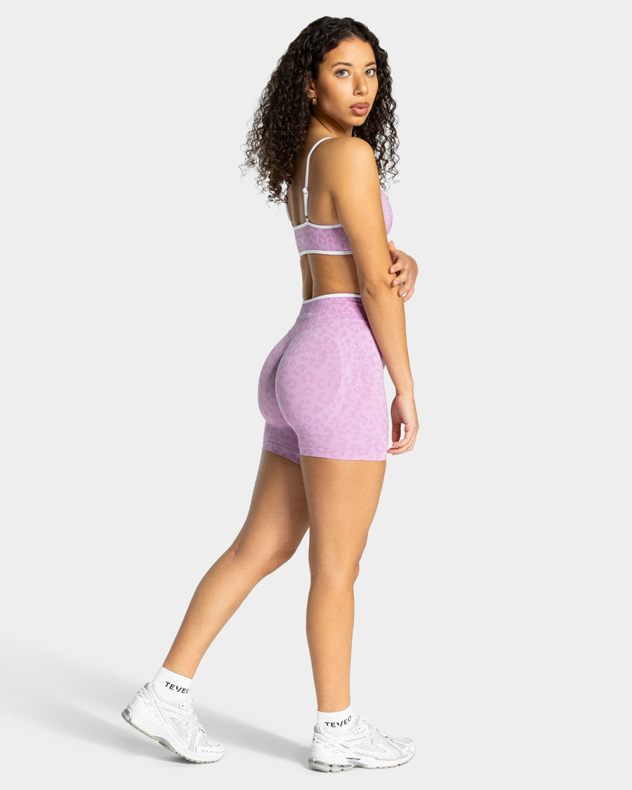 Contrastline Sculpt Scrunch Shorts "Leo Orchid"
