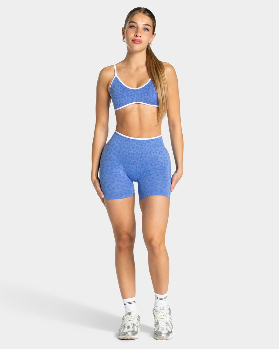 Contrastline Shorts "Leo Azure"
