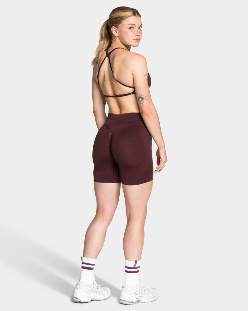 Lift Sculpt Scrunch Shorts "Merlot"