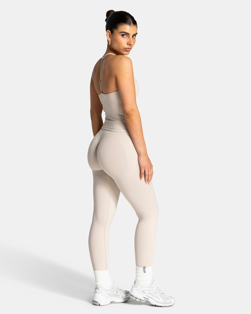 Lift Sculpt Scrunch Leggings "Cream"
