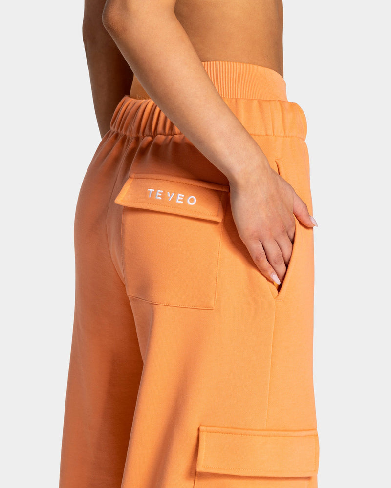 Lift Wide Leg Cargo Jogger "Apricot"