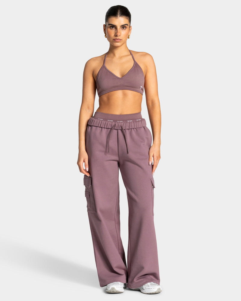 Lift Wide Leg Cargo Jogger "Mauve"