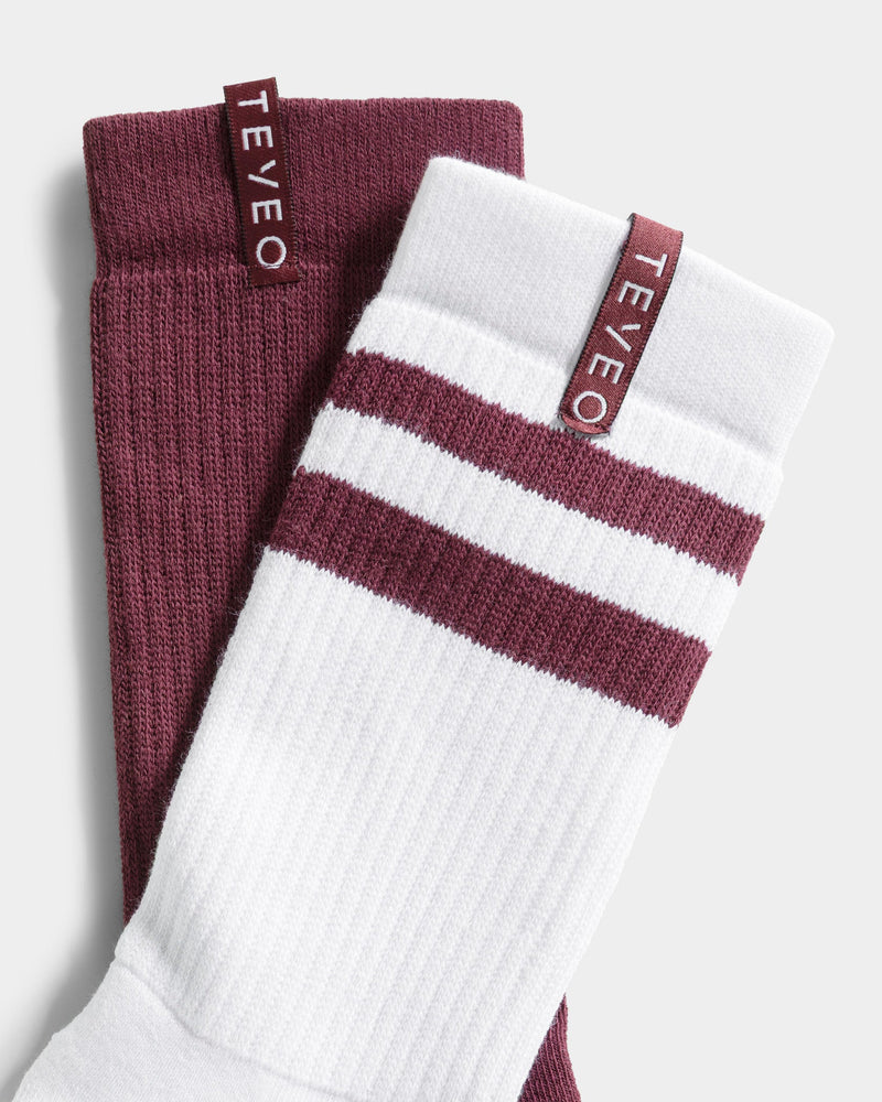 Lift Chunky Socken (2er-Pack) "Merlot"