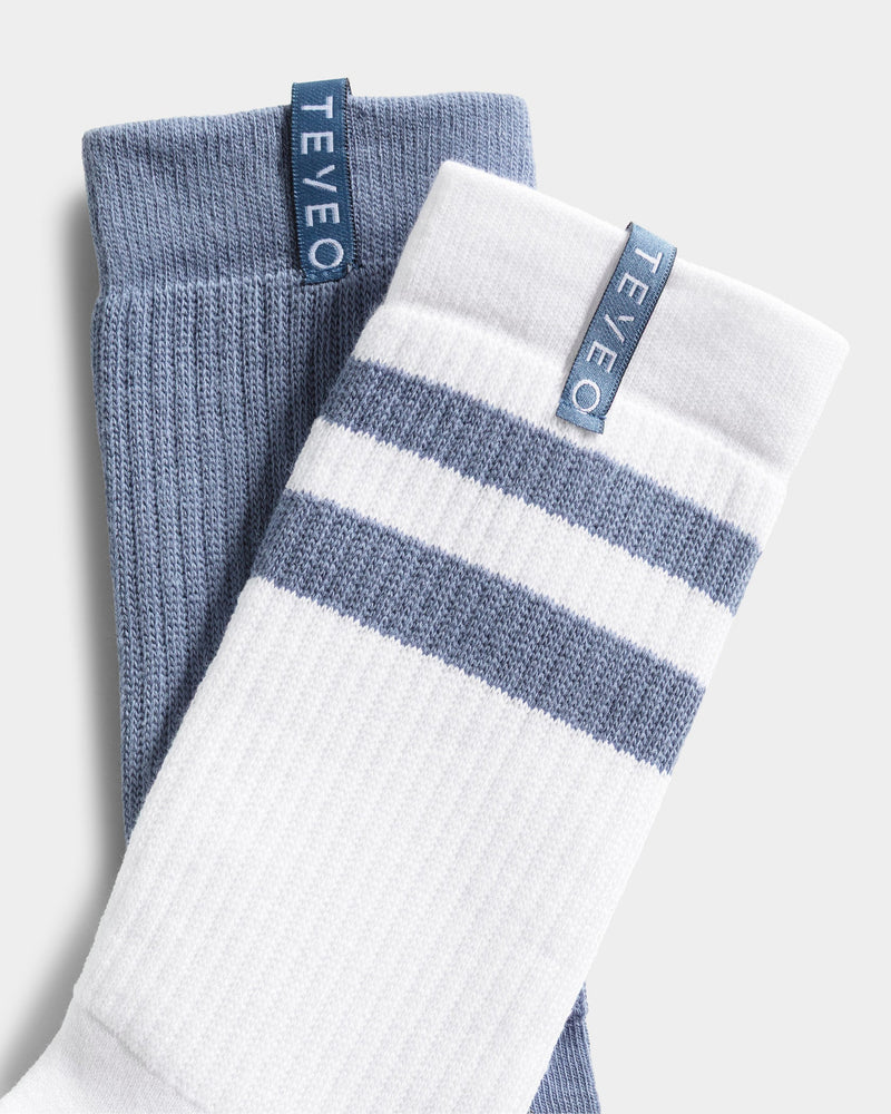 Lift Chunky Socken (2er-Pack) "Stahlblau"