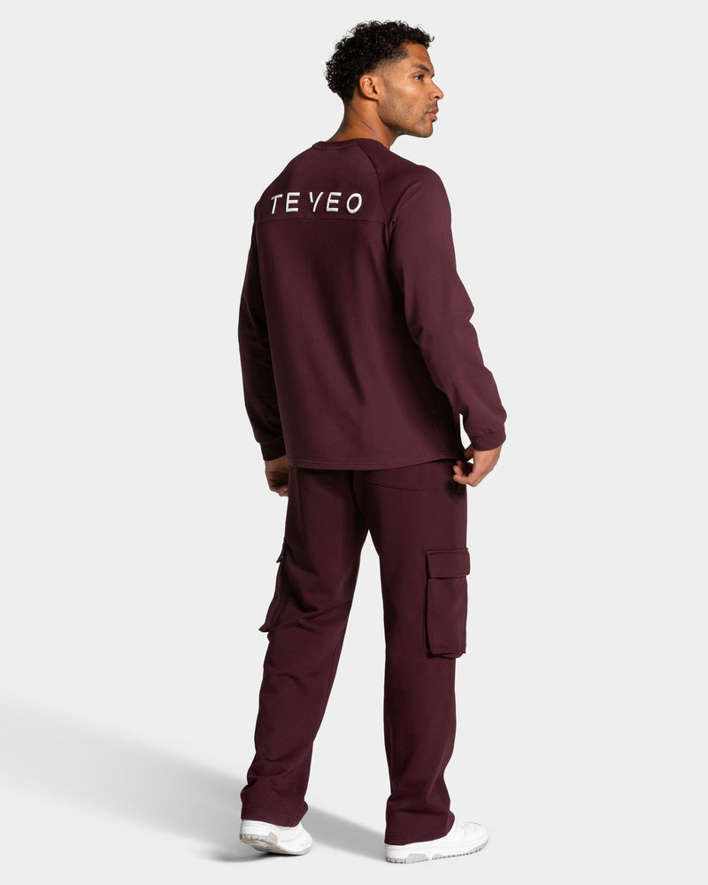 Lift Wide Leg Cargo Jogger "Merlot"