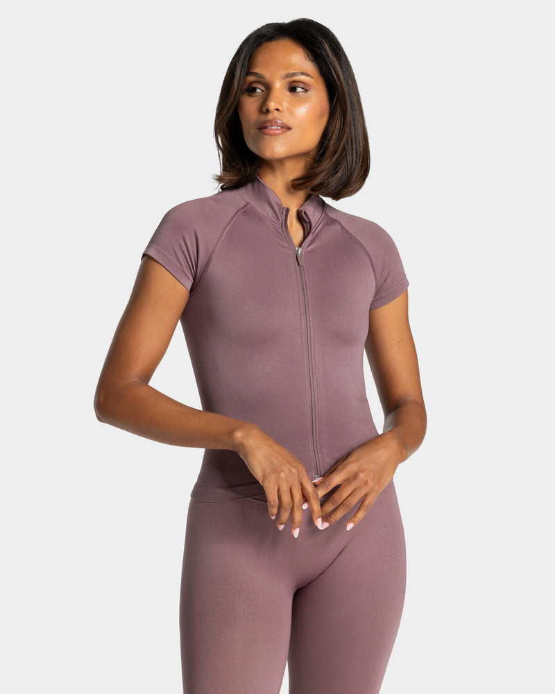Lift Zip Shortsleeve "Mauve"