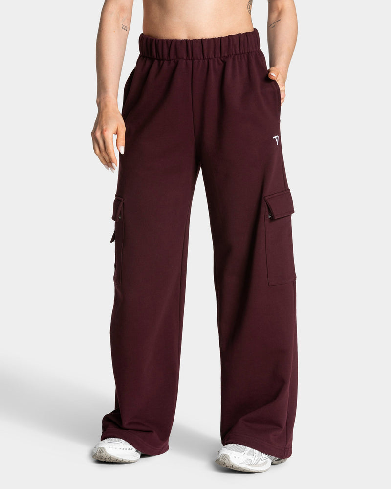 Lift Wide Leg Cargo Jogger "Merlot"
