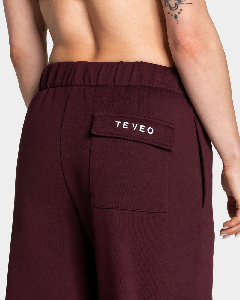 Lift Wide Leg Cargo Jogger "Merlot"
