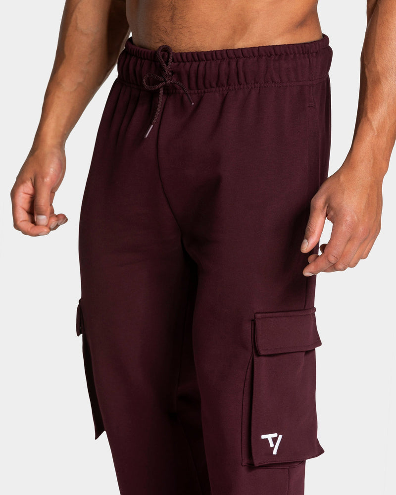 Lift Wide Leg Cargo Jogger "Merlot"