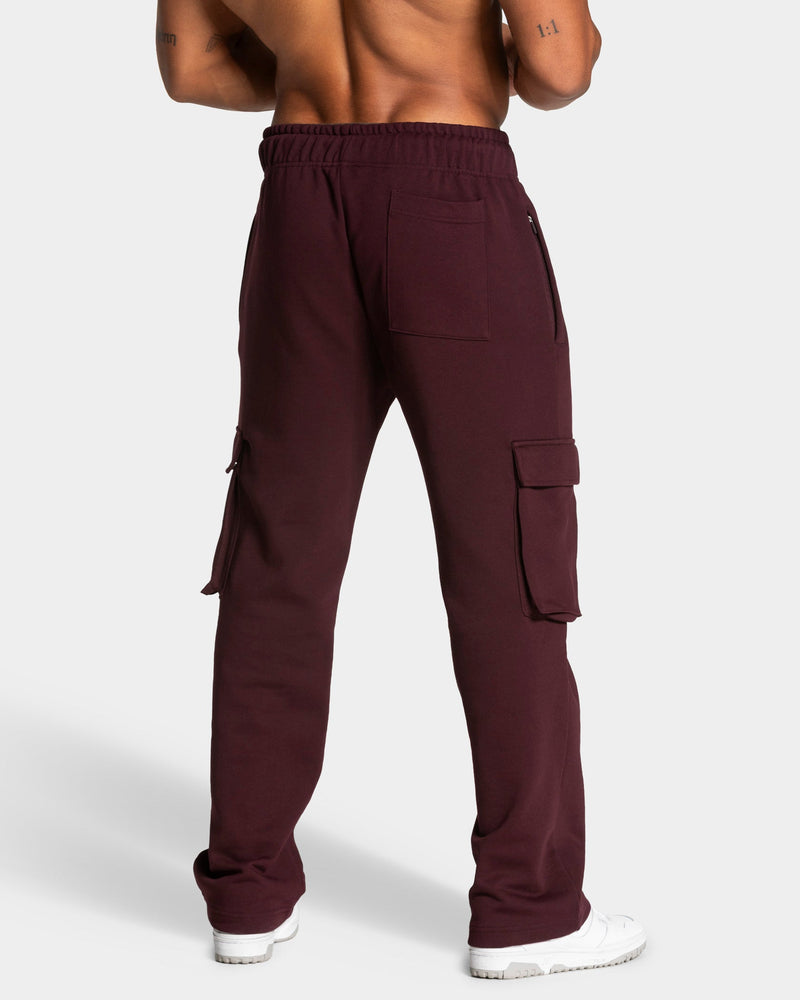 Lift Wide Leg Cargo Jogger "Merlot"