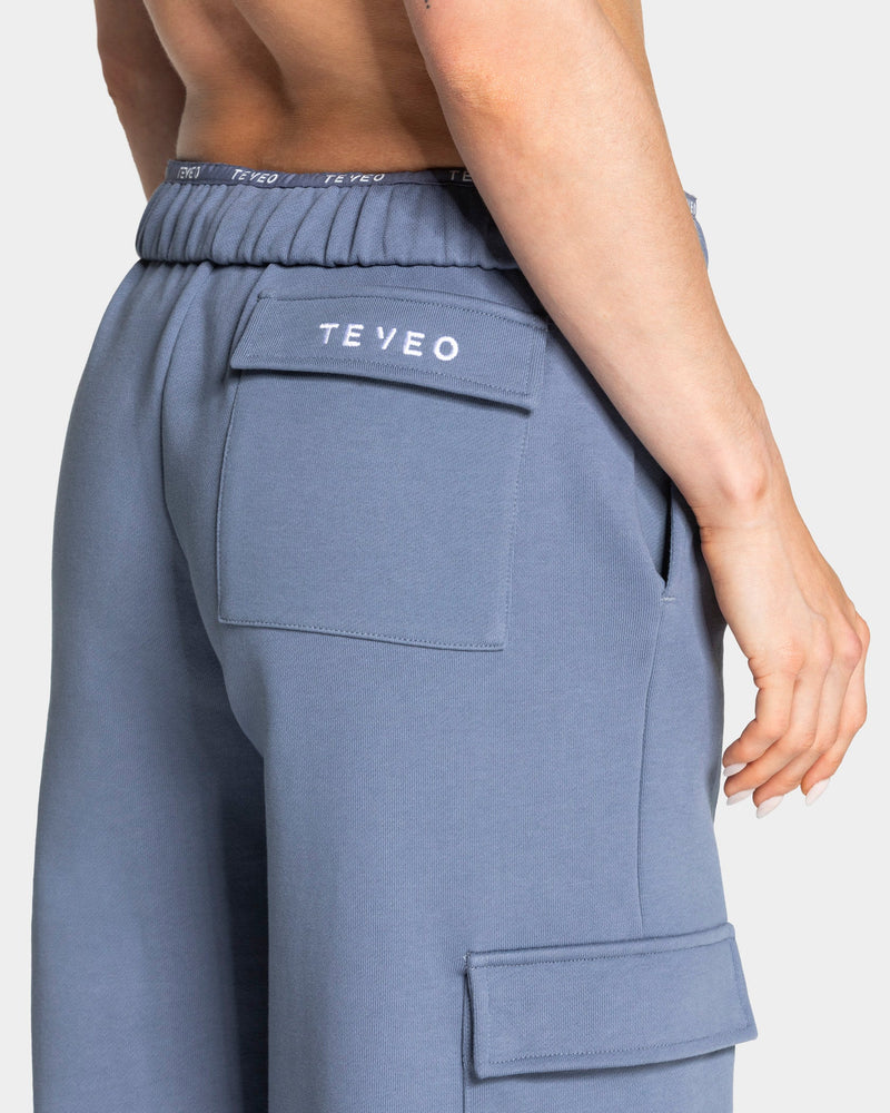Lift Wide Leg Cargo Jogger "Stahlblau"