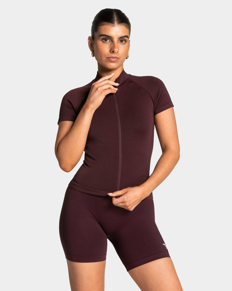Lift Zip Shortsleeve "Merlot"