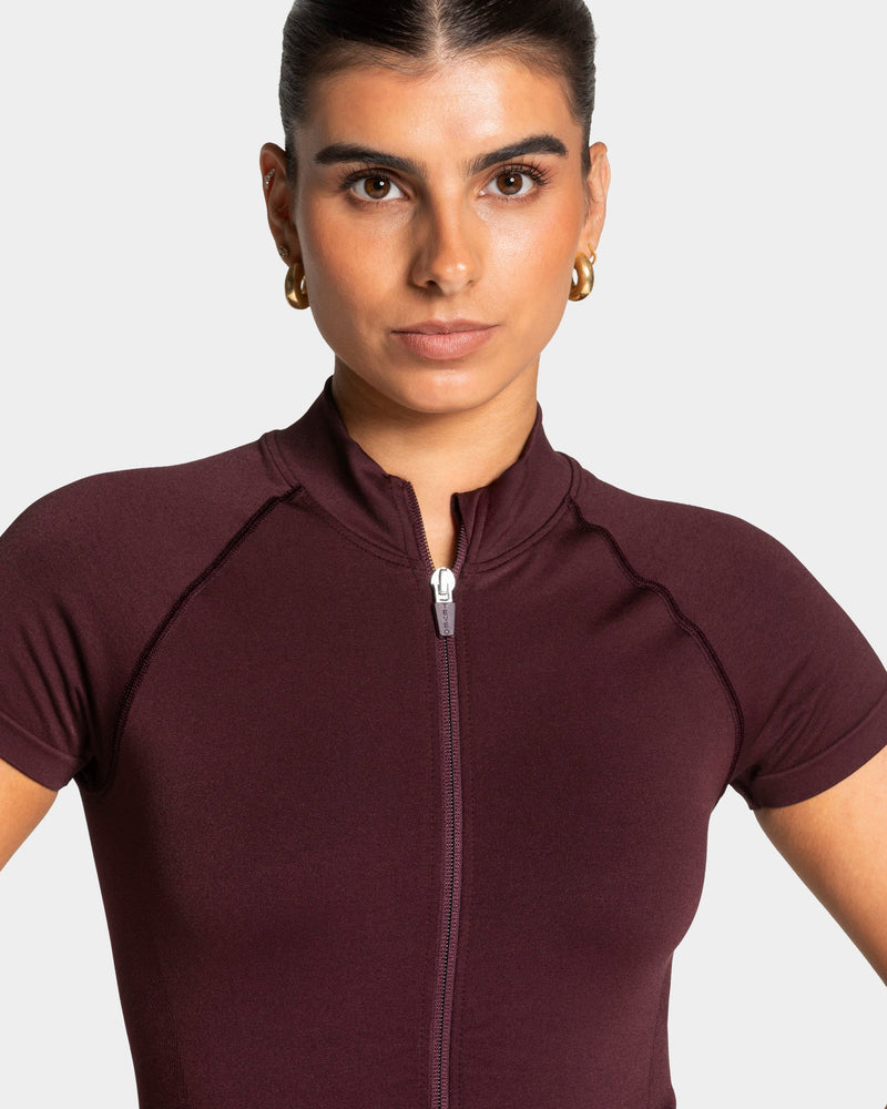 Lift Zip Shortsleeve "Merlot"