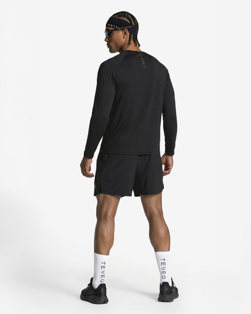 END Running Longsleeve "Schwarz"