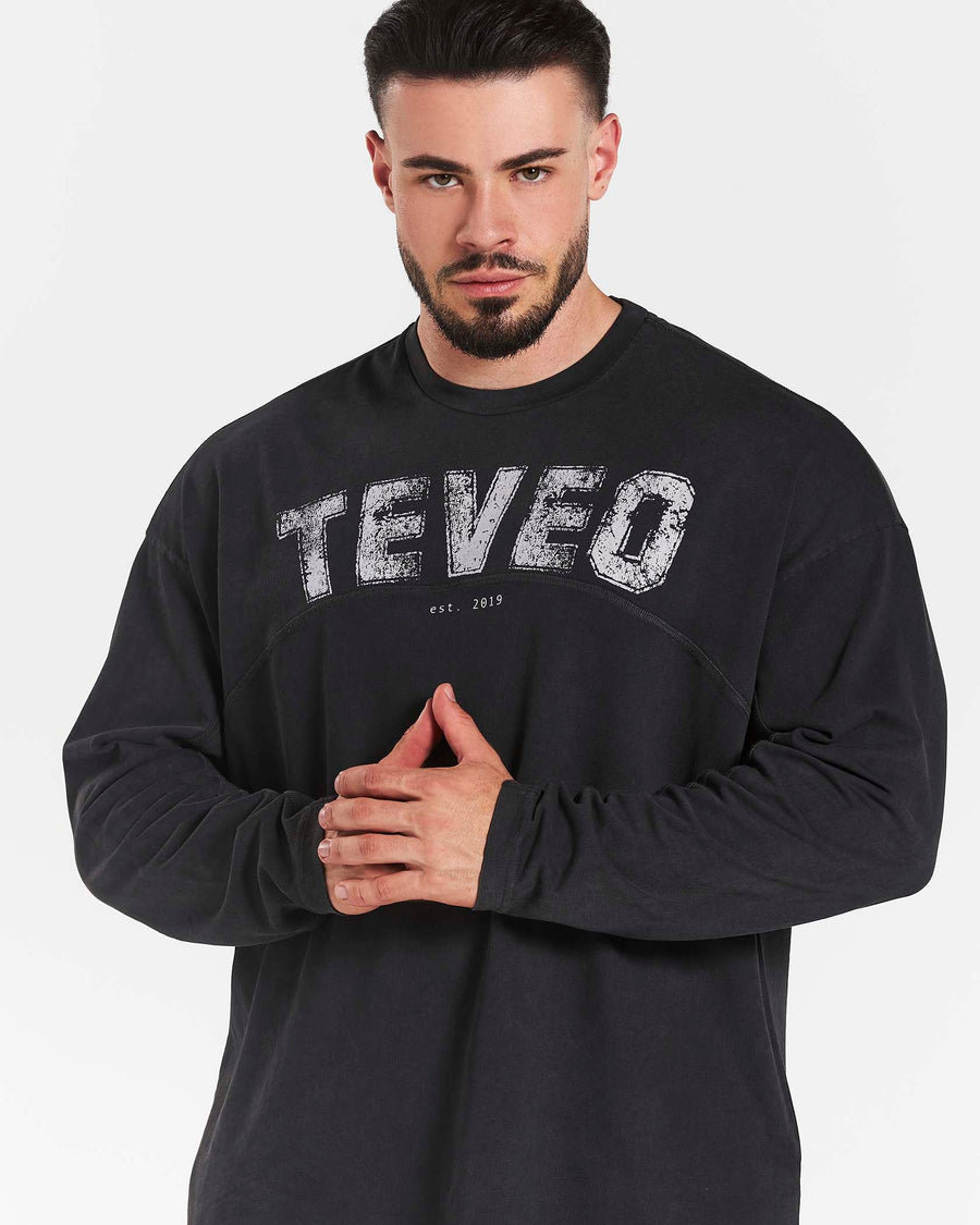 Legacy Lifting Oversized Longsleeve "Acid Schwarz"