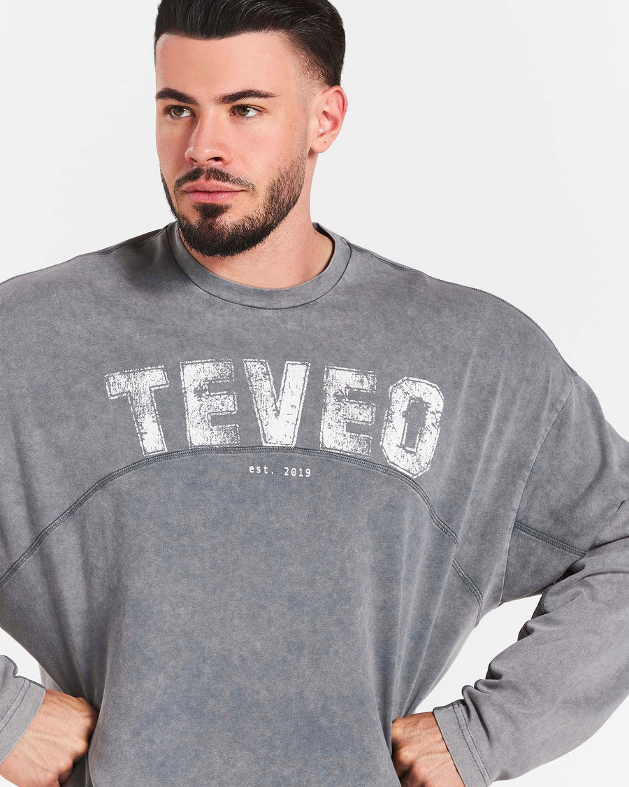 Legacy Lifting Oversized Longsleeve "Acid Grey"