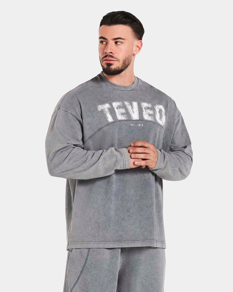 Legacy Lifting Oversized Longsleeve "Acid Grey"
