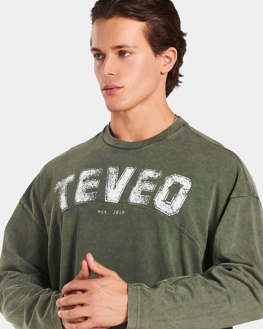 Legacy Lifting Oversized Longsleeve "Acid Khaki"