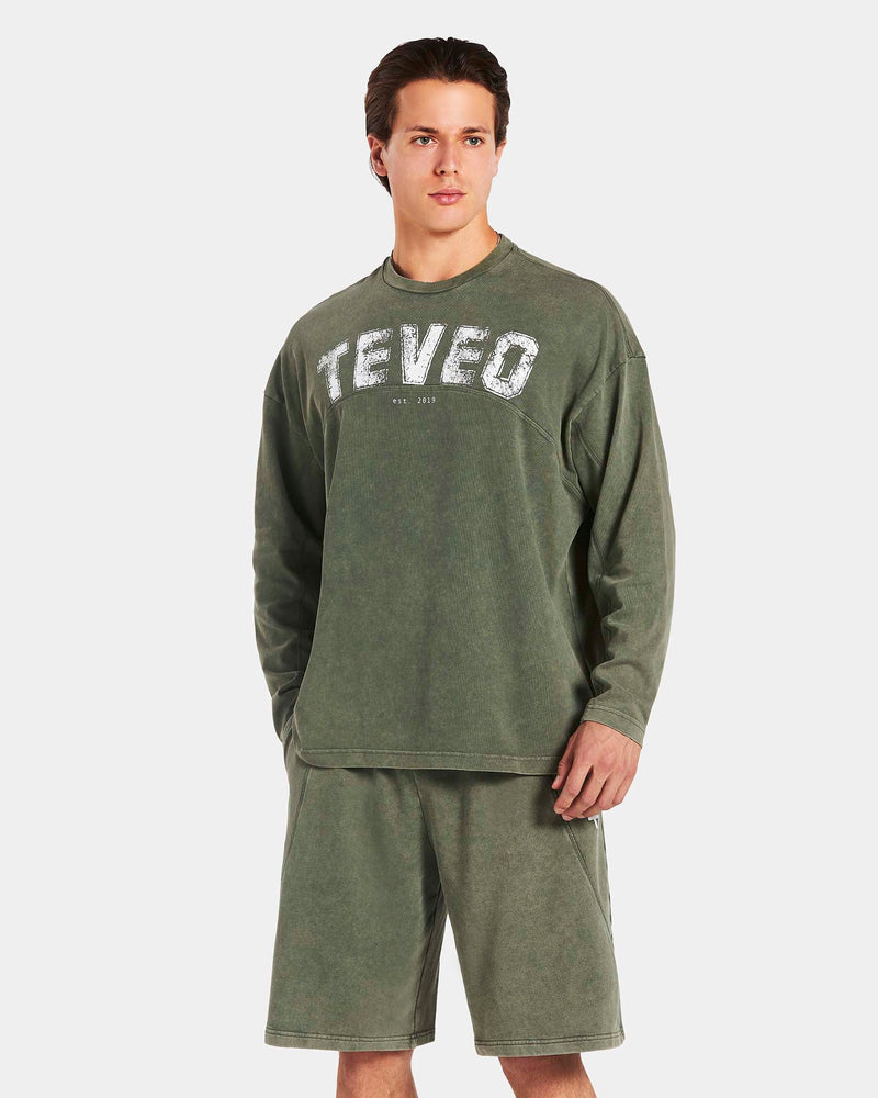 Legacy Lifting Oversized Longsleeve "Acid Khaki"