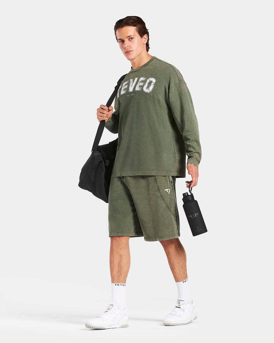 Legacy Lifting Oversized Longsleeve "Acid Khaki"