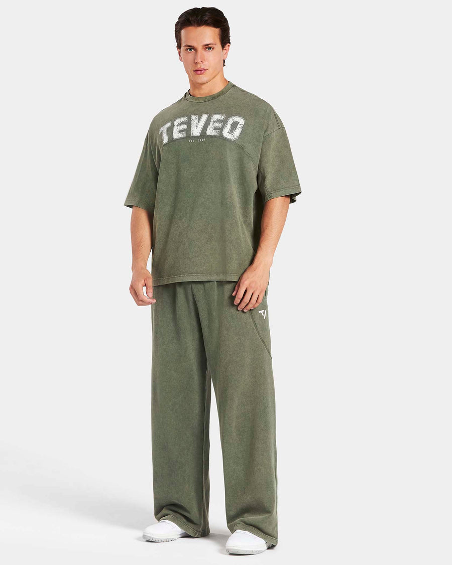 Legacy Lifting Oversized Straight Leg Jogger "Acid Khaki"