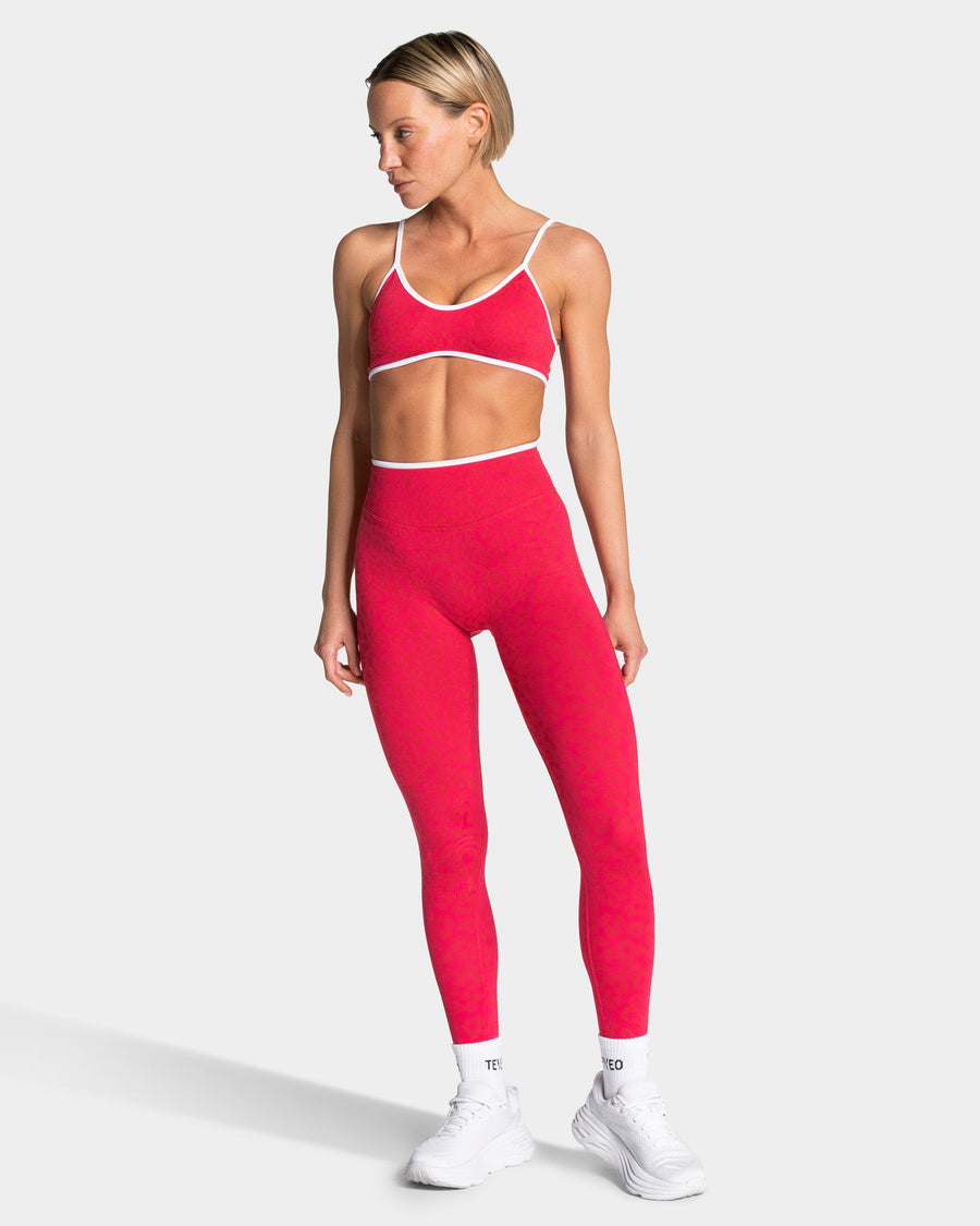 Contrastline Sculpt Scrunch Leggings "Leo Berry"