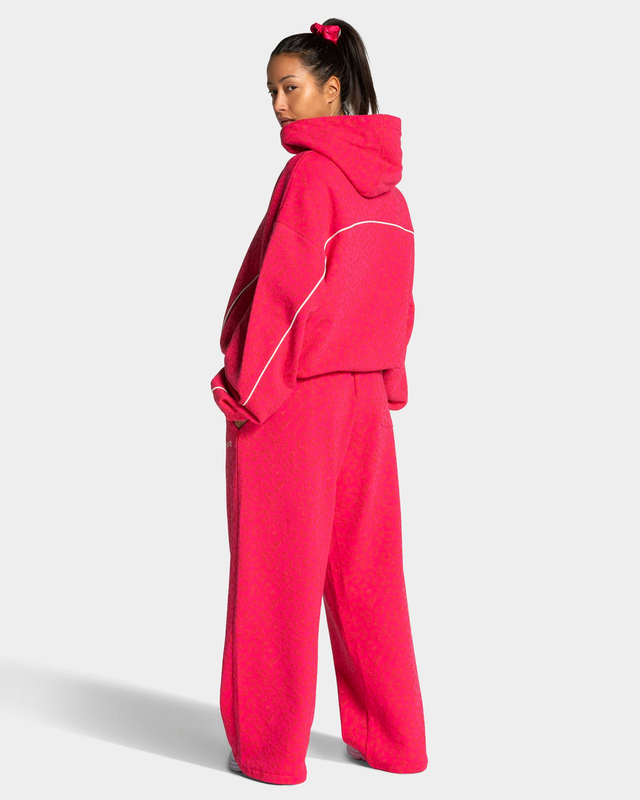 Contrastline Hooded Sweater "Leo Berry"